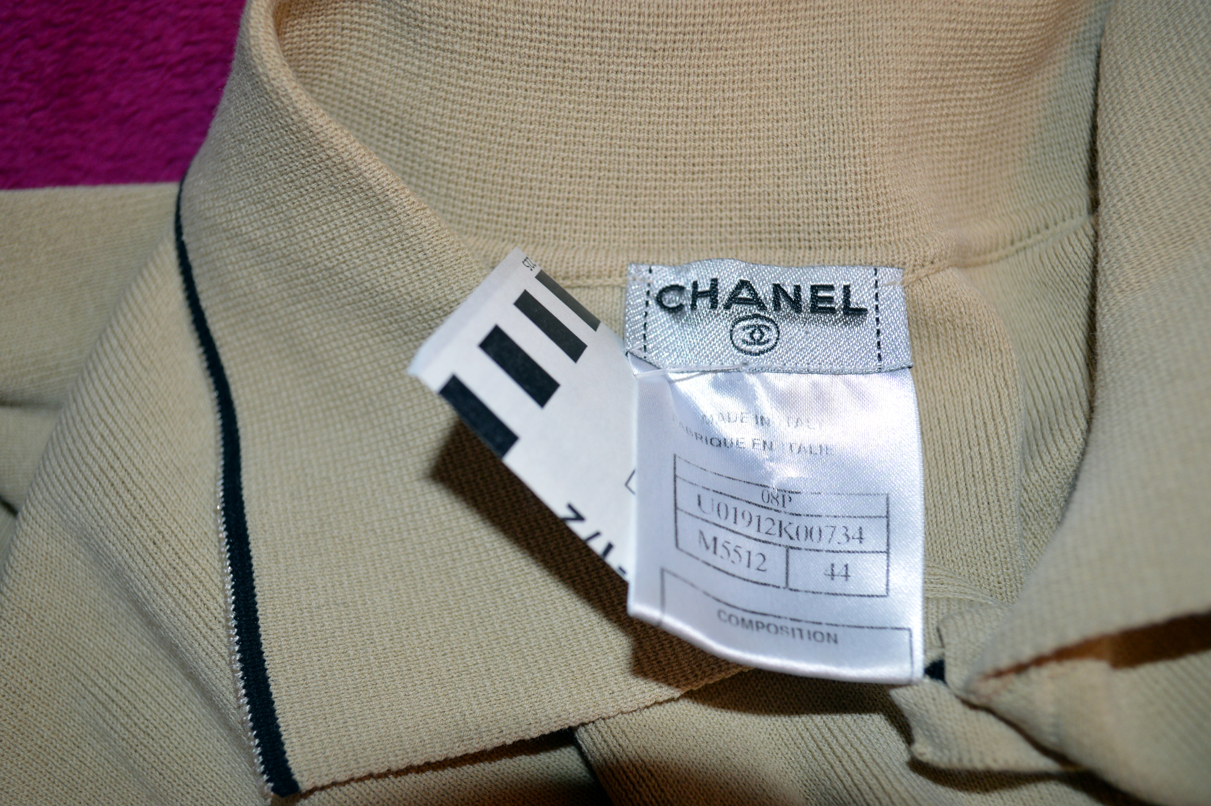 Polo CHANEL  beige taille 40